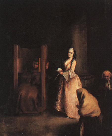 Pietro Longhi The Confession oil painting picture